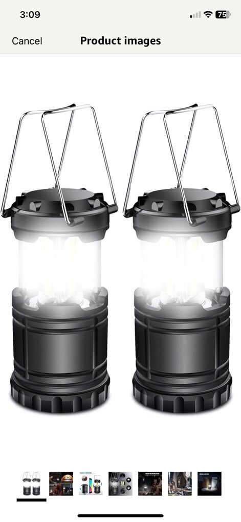 NEW 2 Pack compact LED Battery Operated Lights