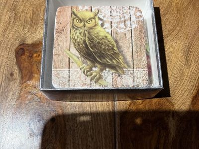 Assorted Ceramic Coasters Set - Decorative Drink Mats