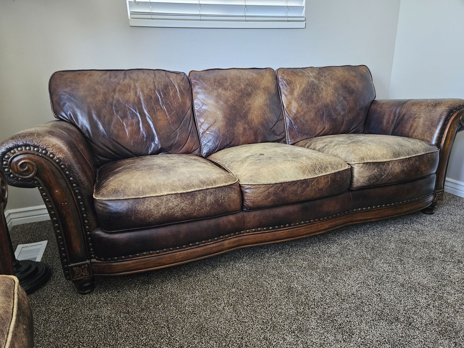Leather Sofa & Loveseat