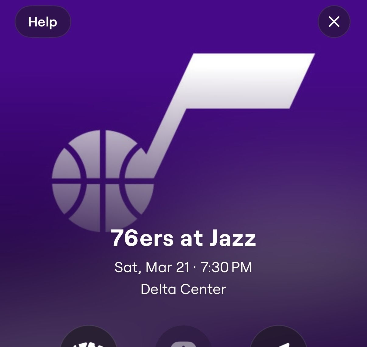 Jazz VS 76ers Tickets 3/21