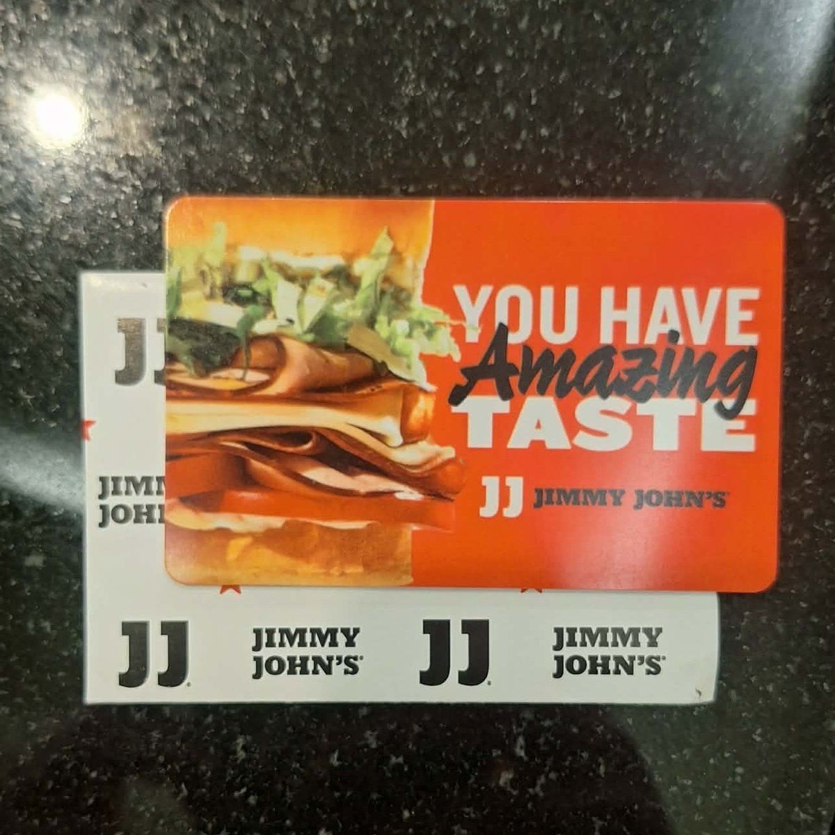 $100 JIMMY JOHN'S GIFT CARD