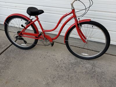 NEW Schwinn Mikko Women's 7-Speed Cruiser Bike - Red