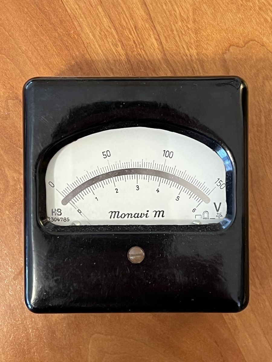 Old Monavi Analog Volt Meter