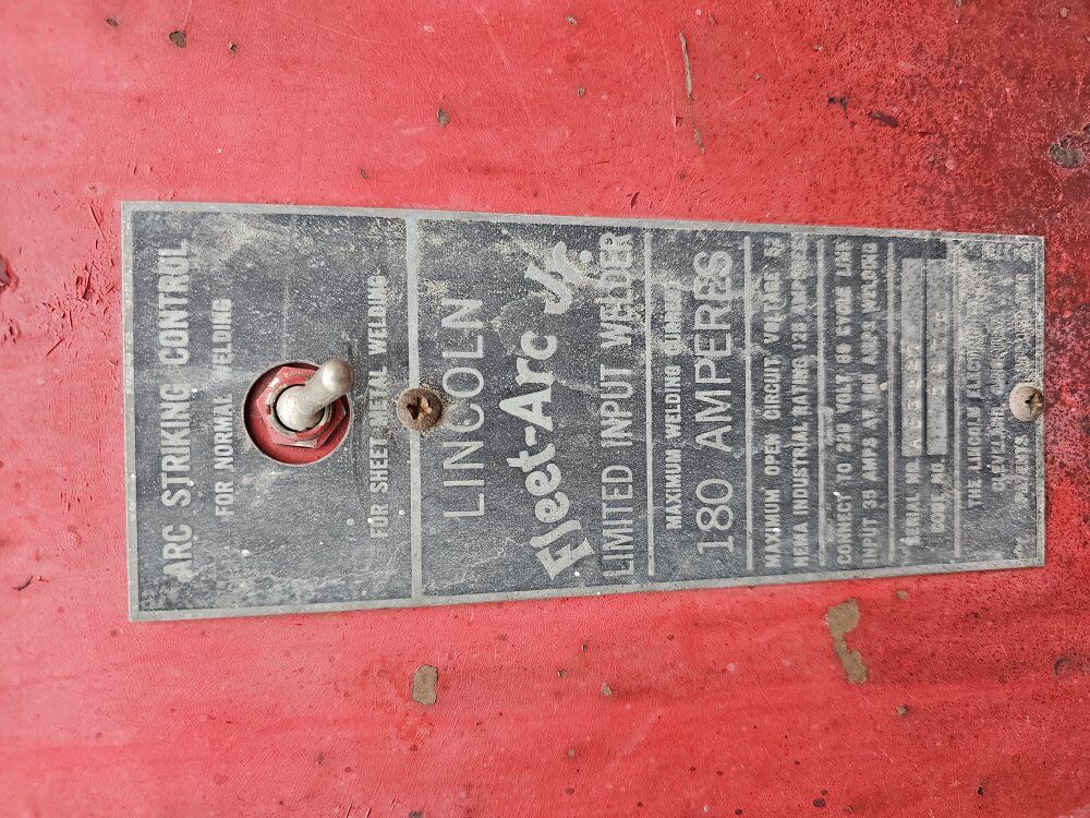 free lincoln fleet-arc Jr welder