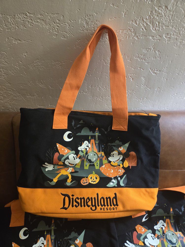 Disneyland Resort Halloween Mickey & Minnie Canvas Tote Bag