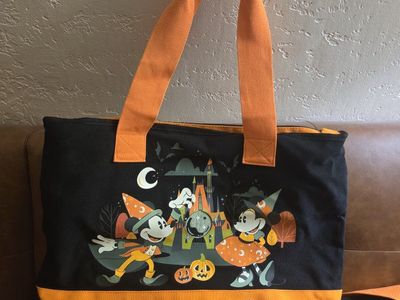 Disneyland Resort Halloween Mickey & Minnie Canvas Tote Bag