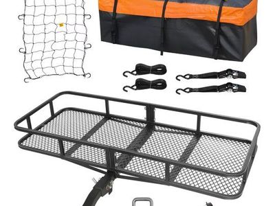NIB Folding Hitch Mount Carrier and extras