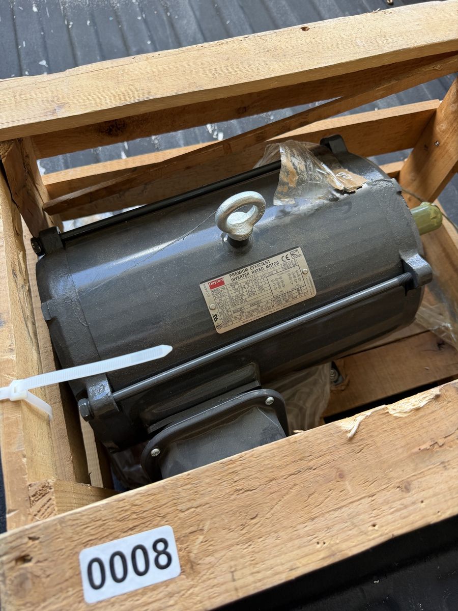 Dayton Industrial Electric Motor – 3 HP, 3-Phase, Inverter Rated (Model 4GZA2)