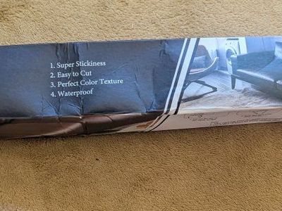 OcePor Leather Repair Tape - Self-Adhesive, Easy to Cut, Waterproof, Brown/Black (New)