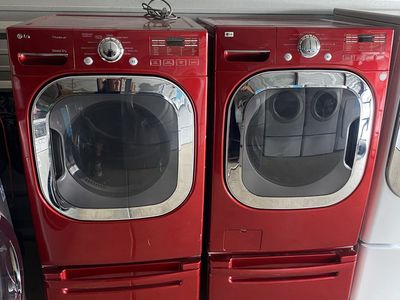 LG steam washer and electric dryer