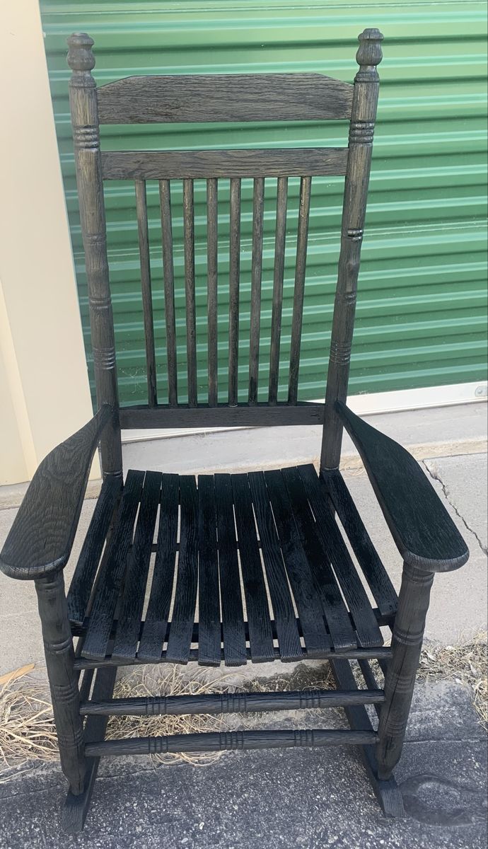 Beautiful Black Porch Rocking Chair