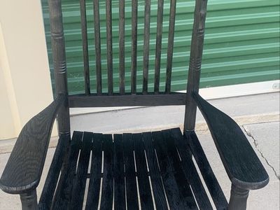 Beautiful Black Porch Rocking Chair
