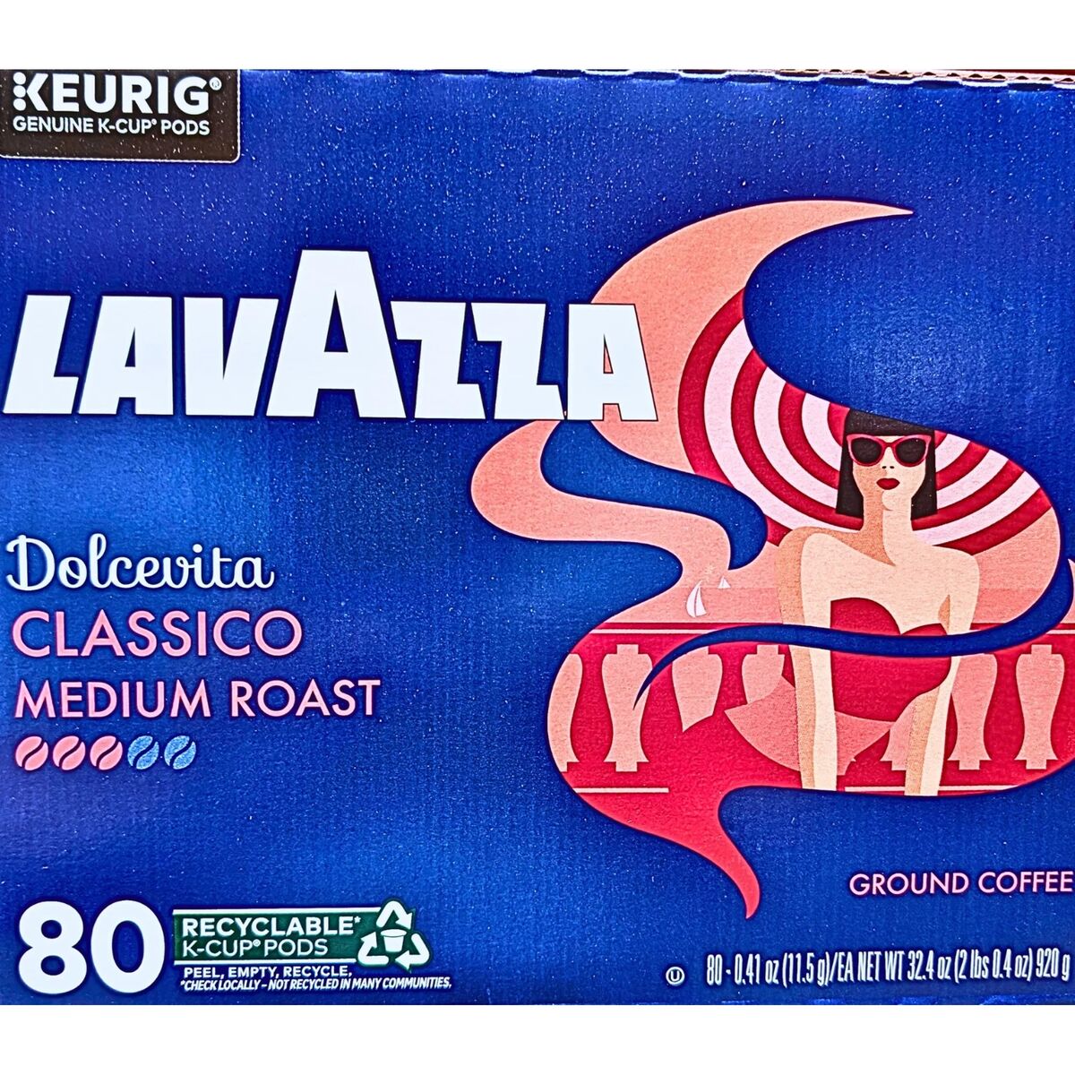 Keurig Lavazza Dolcevita Classico Medium Roast K-Cup Pods 80 Count  1946730 #103250