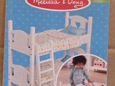 ️ Melissa & Doug Wooden Doll Bunk Bed NEW in Box