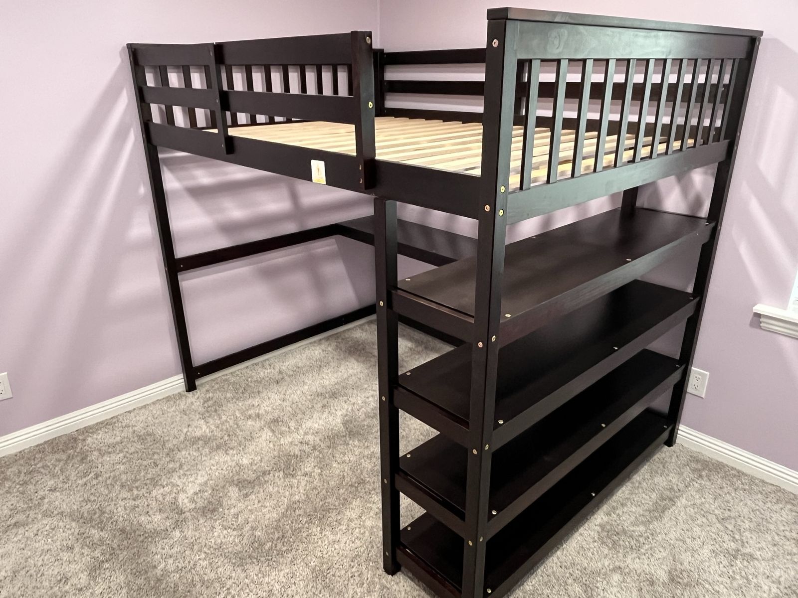 Loft bed with desk