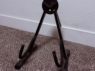 Black Folding A-Frame Guitar Stand