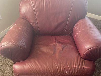 Leather Couch & Chair