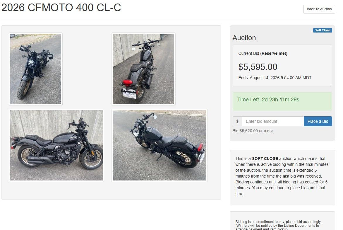 2026 CFMOTO 400 CL-C
