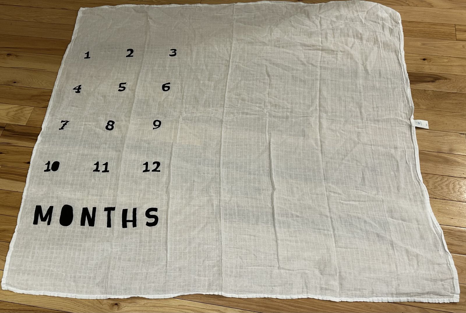 Cloud Island Muslin Baby Milestone Blanket