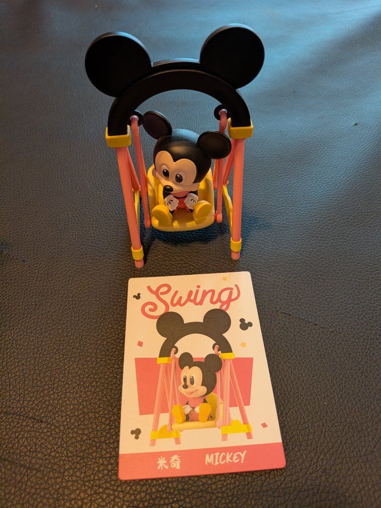 Pop Mart Baby Mickey Mouse "Swing" Mini Figure Toy Collectible Decor