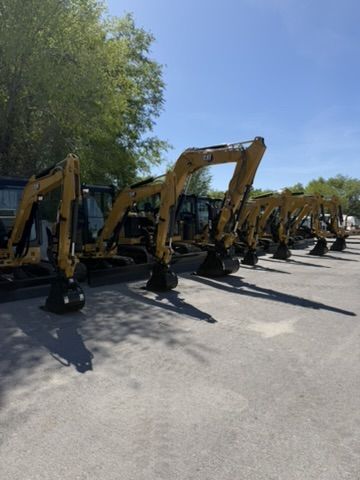 New Mini Excavators for Rent - 2 Ton --- 8 Ton. Low Hour New Units