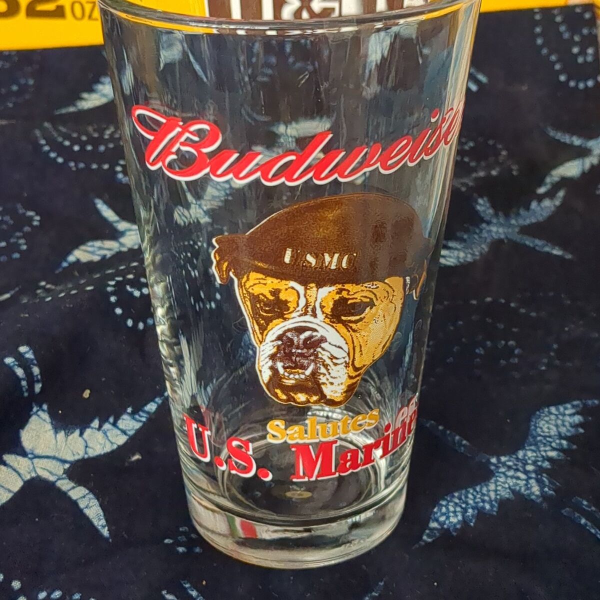 Budweiser salutes U.S. Marines glass