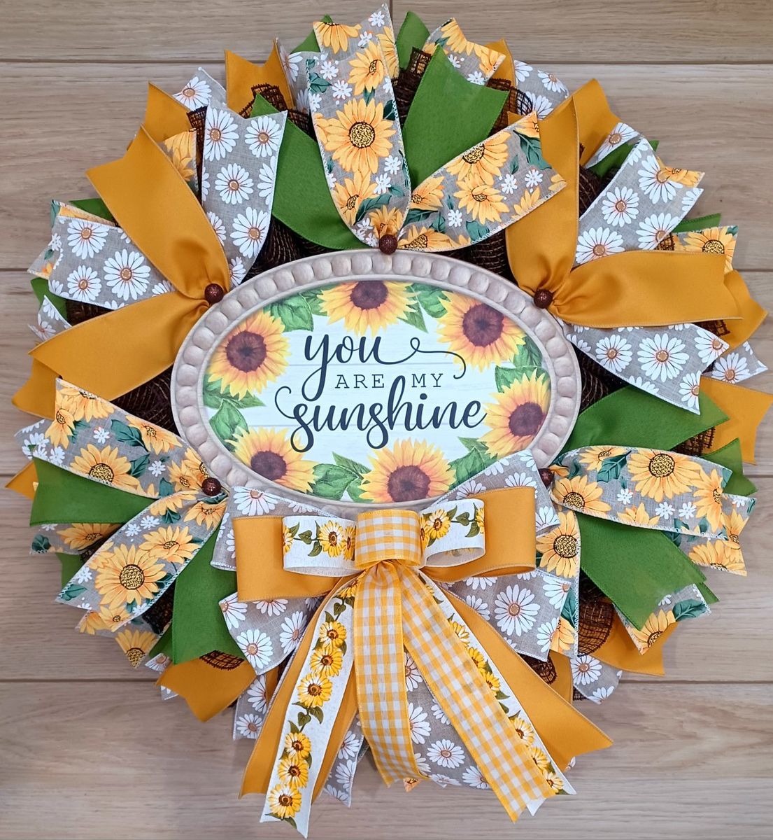 Sunflower “You Are My Sunshine” Wreath