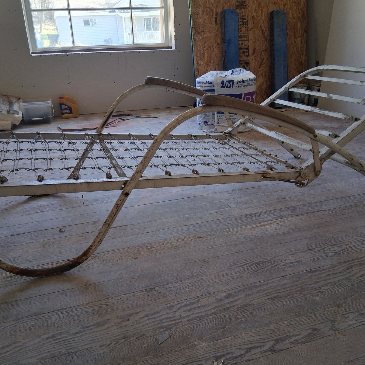 20TH century iron garden chaise lounge|chaisrish