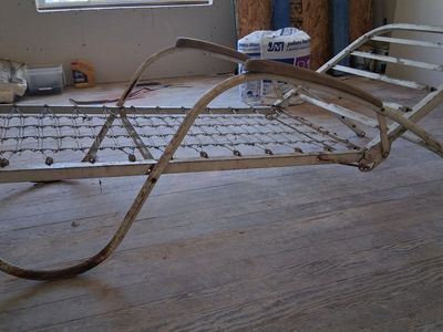 20TH century iron garden chaise lounge|chaisrish