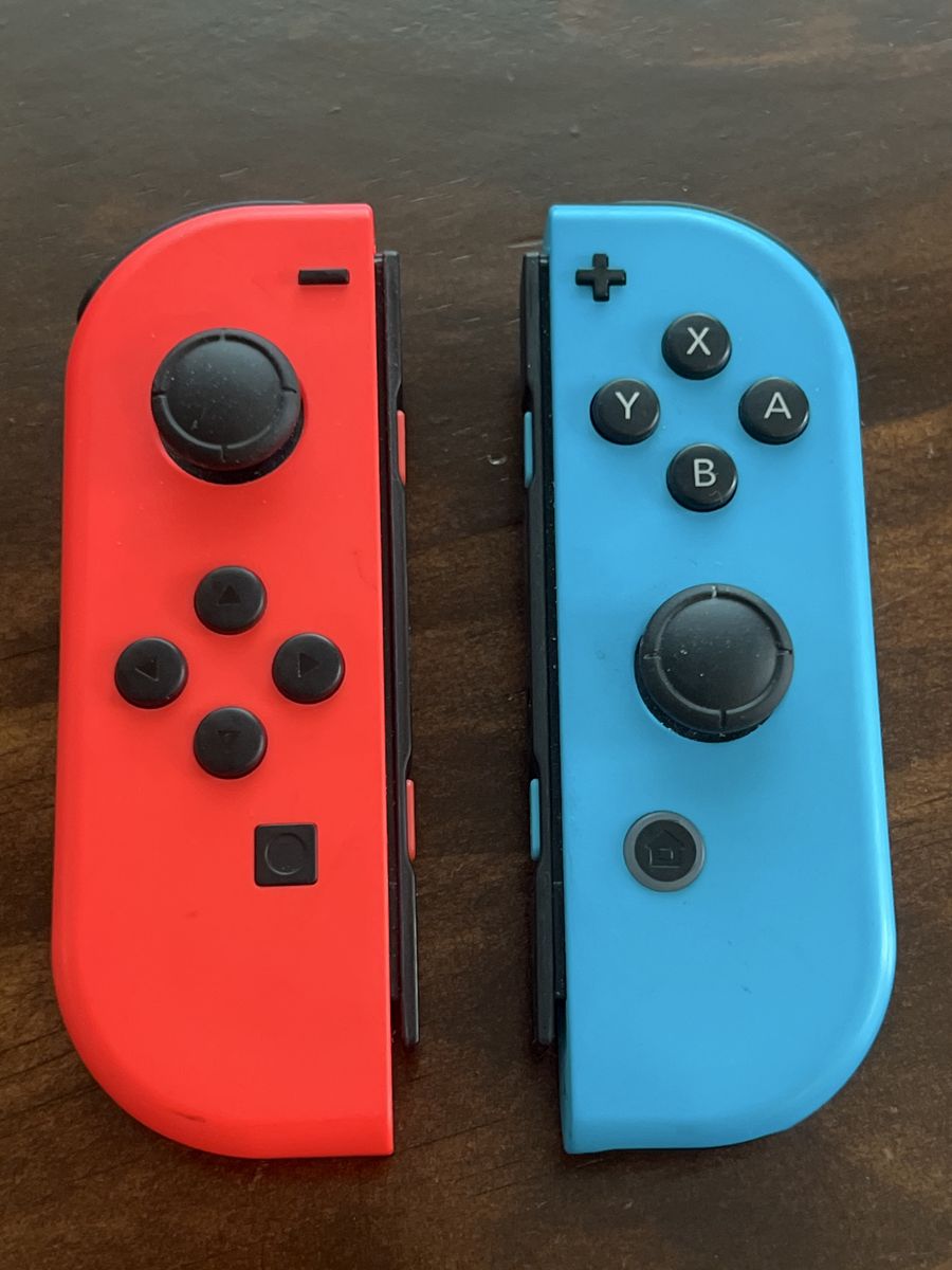 Nintendo Joy-Con (L/R) Neon Red/Blue Wireless Controllers for Switch - Used