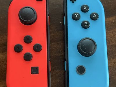 Nintendo Joy-Con (L/R) Neon Red/Blue Wireless Controllers for Switch - Used