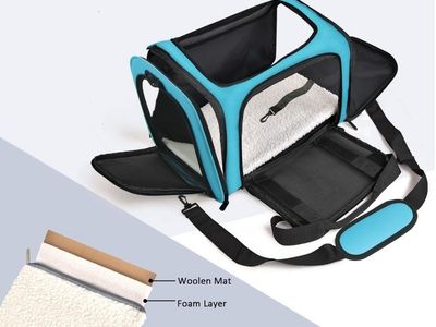 Large Pet Carrier, Up to 25lbs, Blue