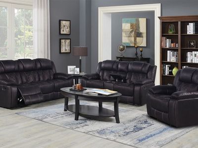 BRAND NEW! Reclining Charcoal Sofa And Loveseat