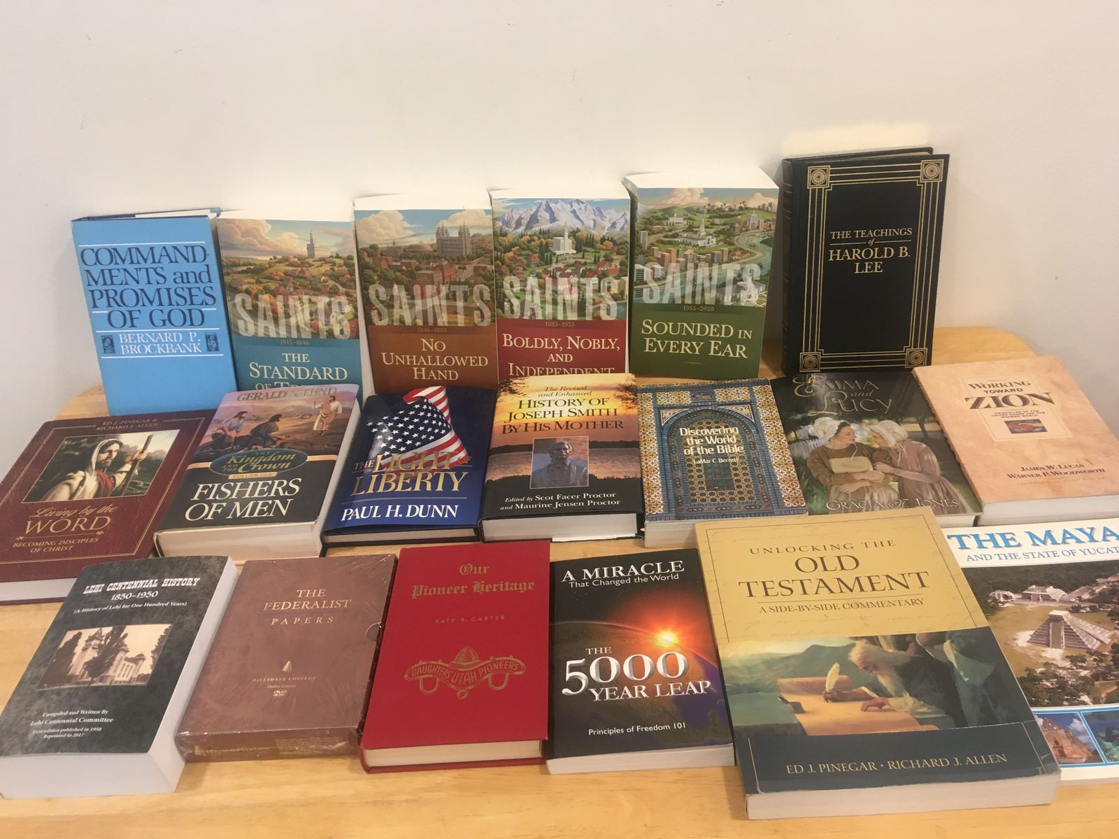 LDS & Church History Book Collection Lot of 17 - Saints, 5000 Year Leap, & More