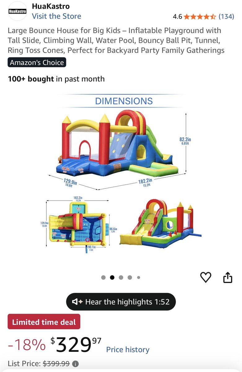 Inflatable playground
