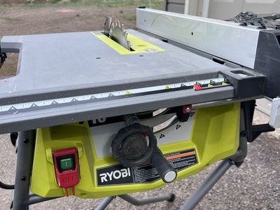 15 Amp 10 in. Expanded Capacity Portable Corded Table Saw With Rolling Stand