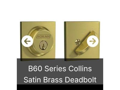 Satin Brass Deadbolt Lock (NEW)