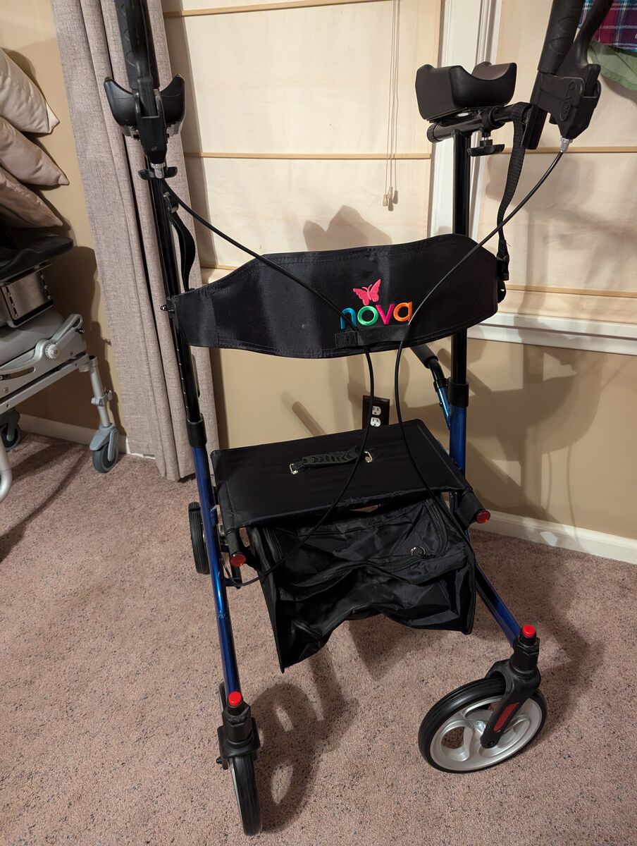 Nova upright rollator walker
