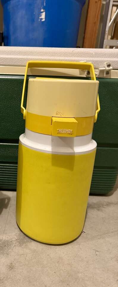 Thermos Pump Top Drink Dispenser Vintage