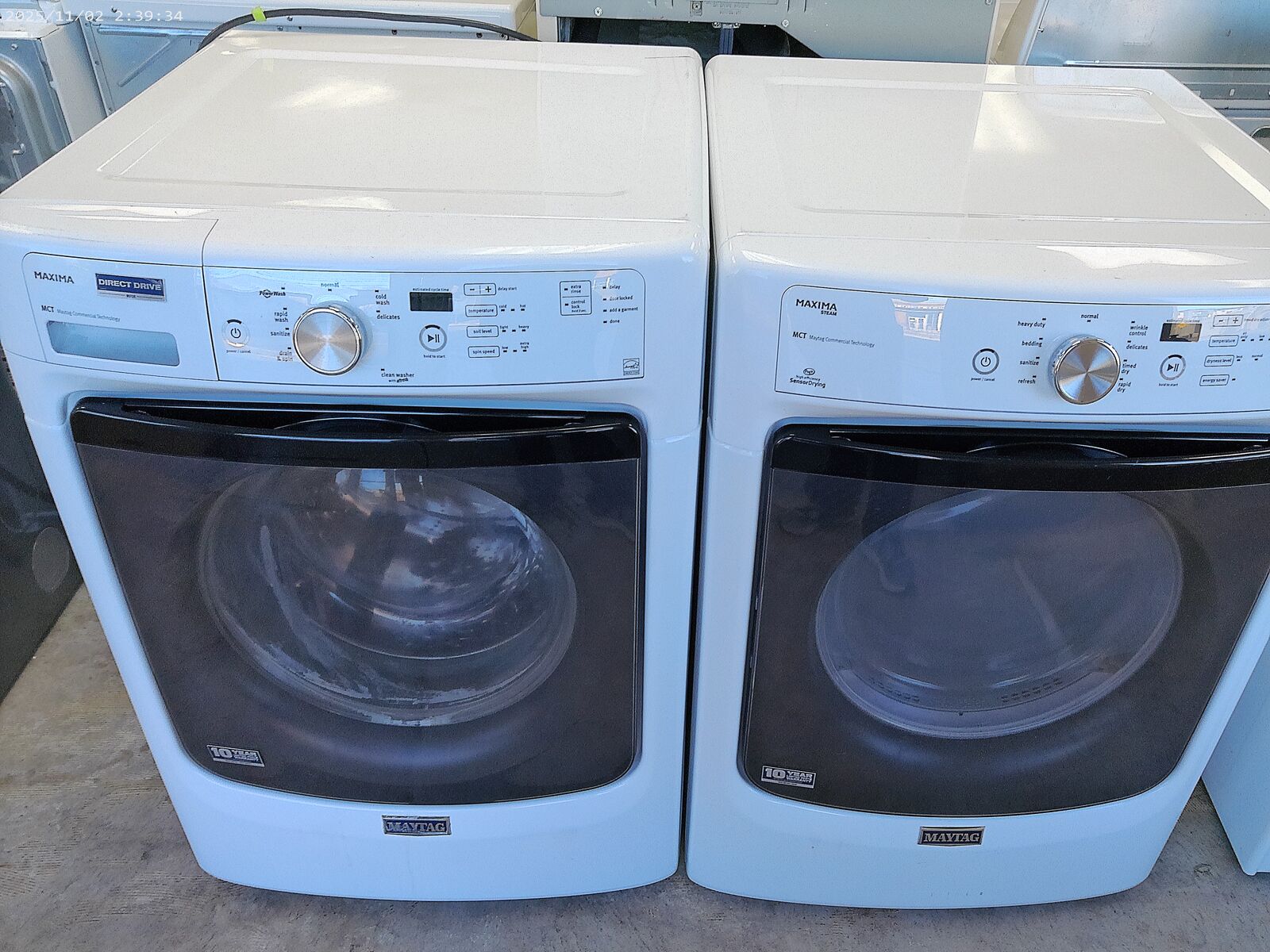 Maytag Front Load Washer and Electric Dryer~90 Day Guarantee