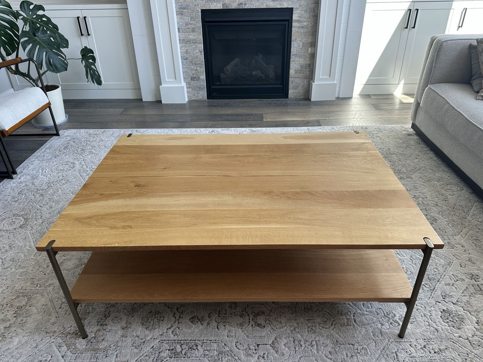 Solid wood coffee table