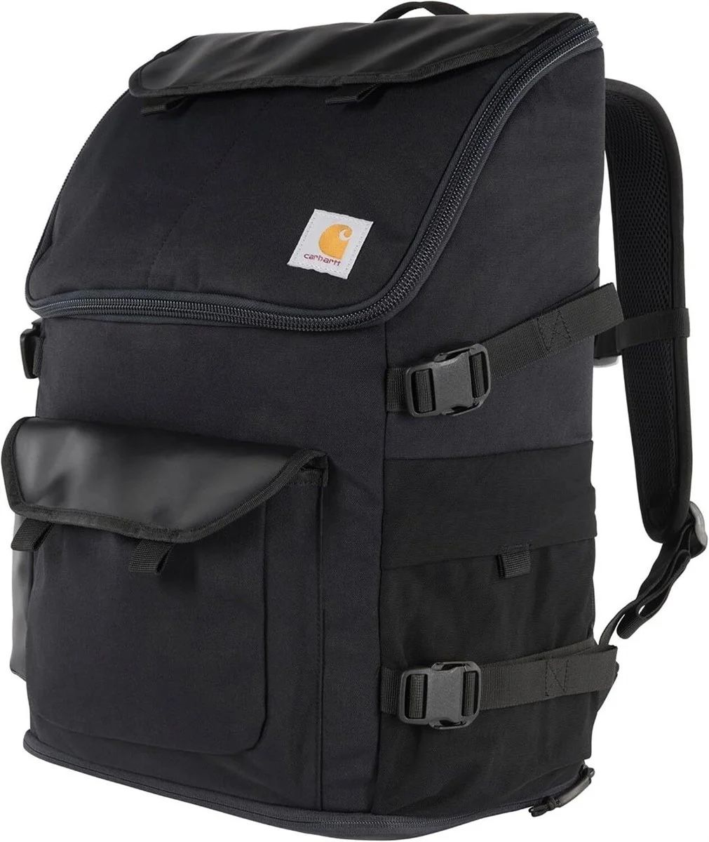 Carhartt Black 700-Denier Nylon Canvas Backpack Rain Defender 15-inch Laptop Storage