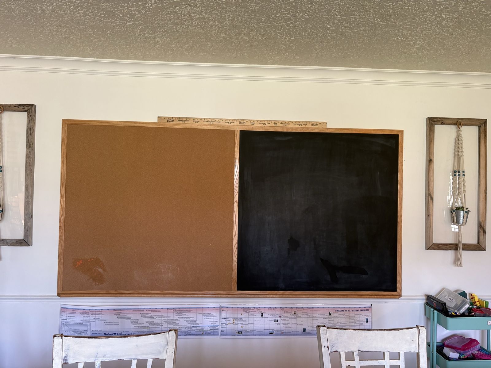 Chalk board/ cork board