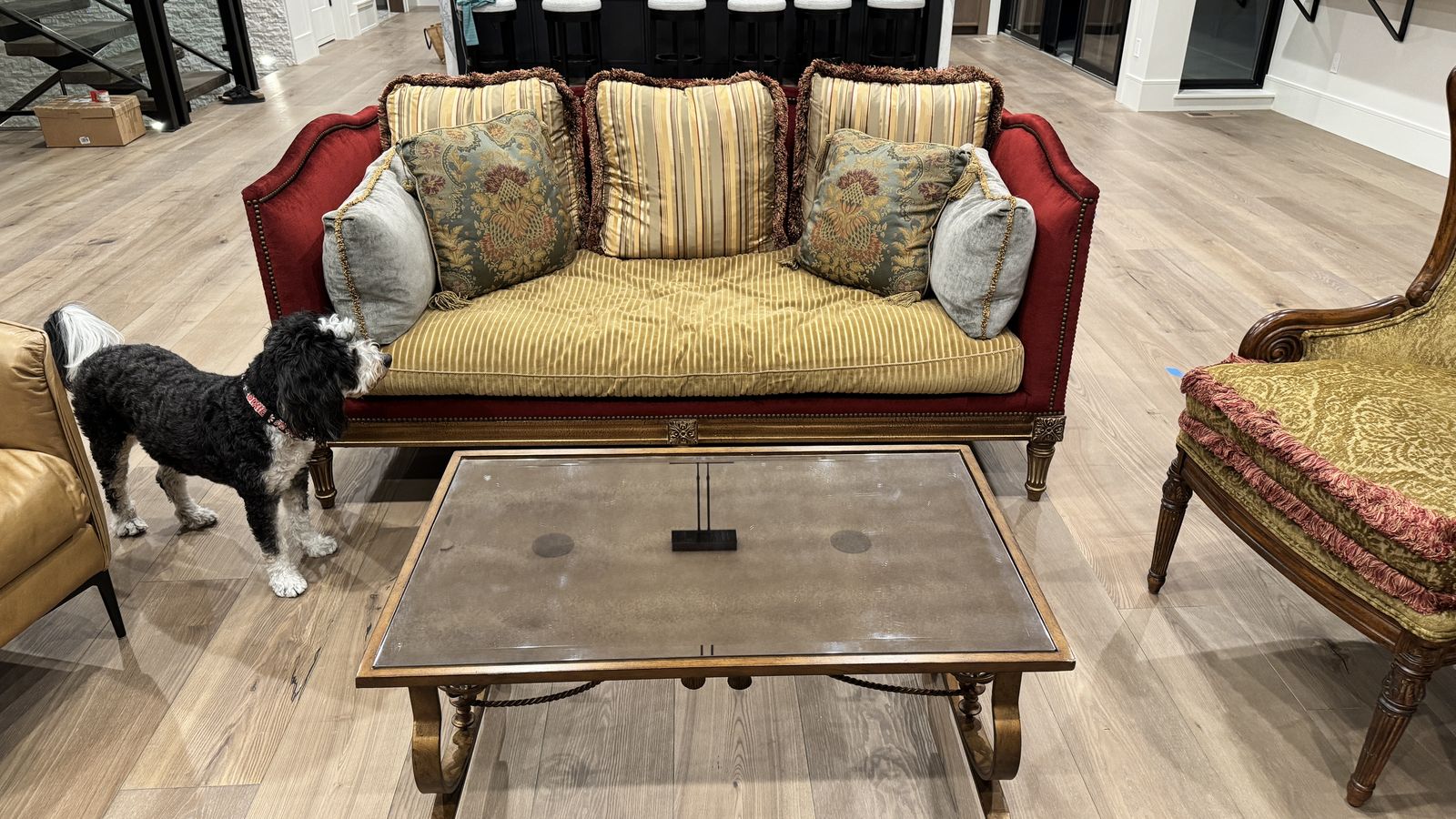 Aged Gold IRON coffee table