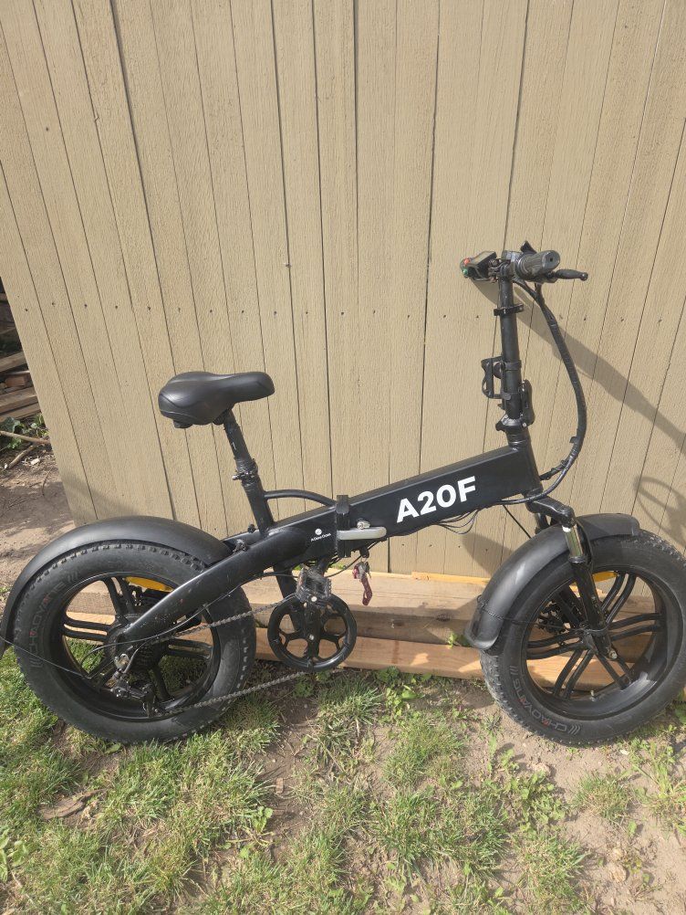 ADO A20F Folding Fat Tire Electric Bike E-Bike (Black)