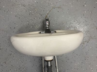 Sink with pedestal