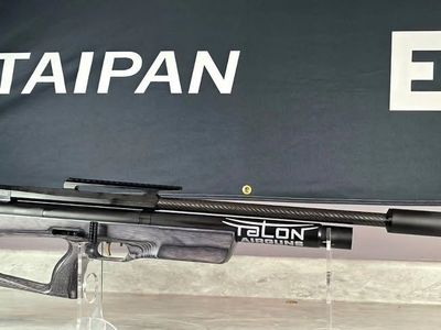 Taipan Veteran Long .22 Air Rifle PCP with Carbon Fiber Shroud, Hard Case, and Accessories