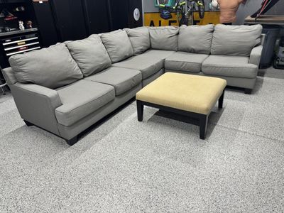 Grey Five Piece Sectional For Sale