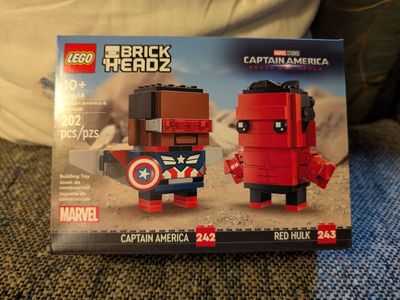 LEGO BrickHeadz Marvel Super Heroes Captain America & Red Hulk Figures 40668 - NEW