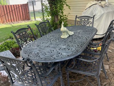 Iron patio furniture